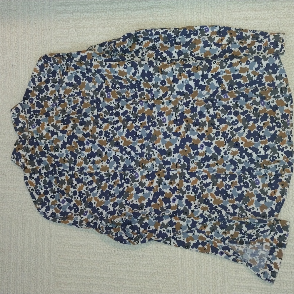 Burberry Brit Women's Blue and Brown Floral Patterned Shirt - Picture 5 of 5